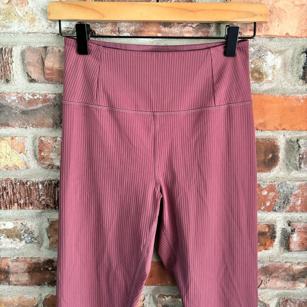 Girlfriend Collective Rib High Rise Leggings, S - Picture 3 of 6